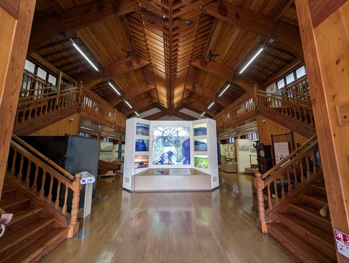 富士市の歴史民俗資料館の1階