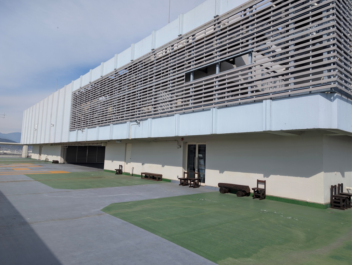 富士市役所屋上にある展望ビューミエルラ