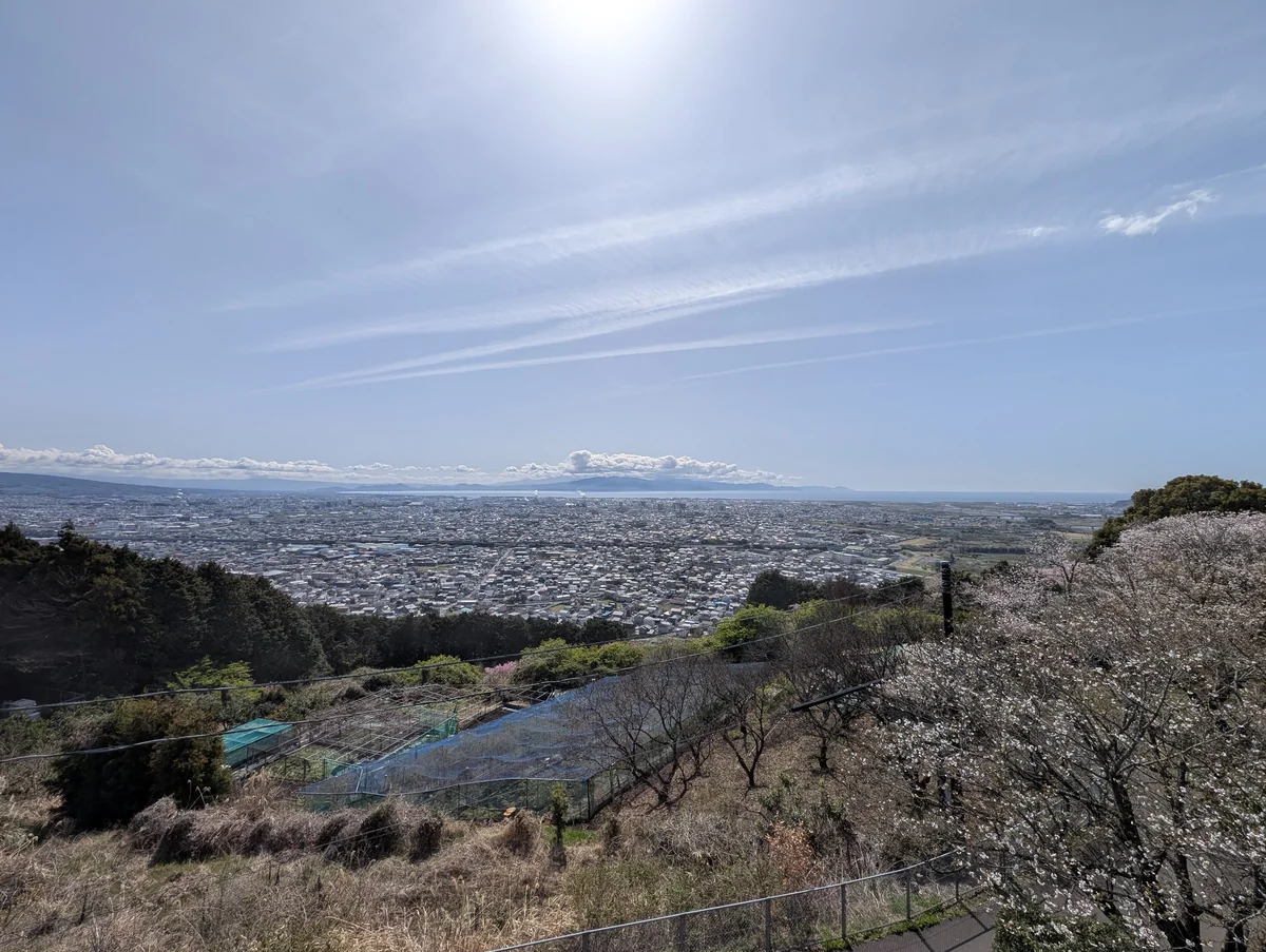 岩本山公園の張り出しデッキ